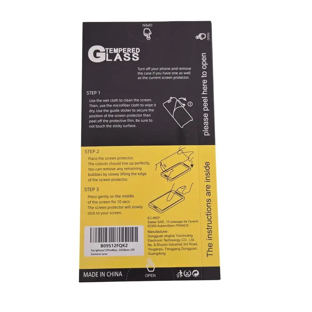 9H Tempered Glass Screen Protector - iPhone 12proMax